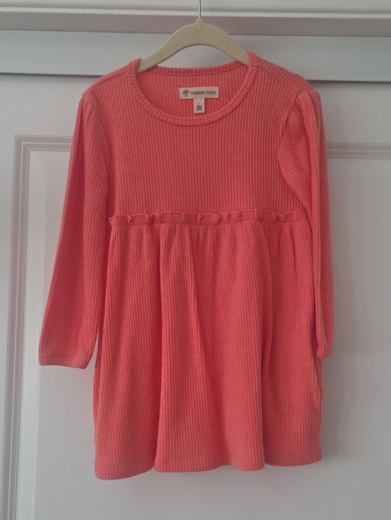 Tucker + Tate Other - Coral Ribbed Long Sleeve Dress